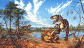 T.rex and Triceratops carcass